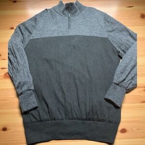 Mizuno Windlite Flex 1/4 Zip Sweater Mens Sz XXL Windproof Dark Gray Lined Golf
